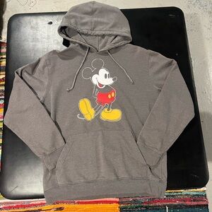 Disney brand Gray Hoodie with Mickey Mouse Graphic in size Large